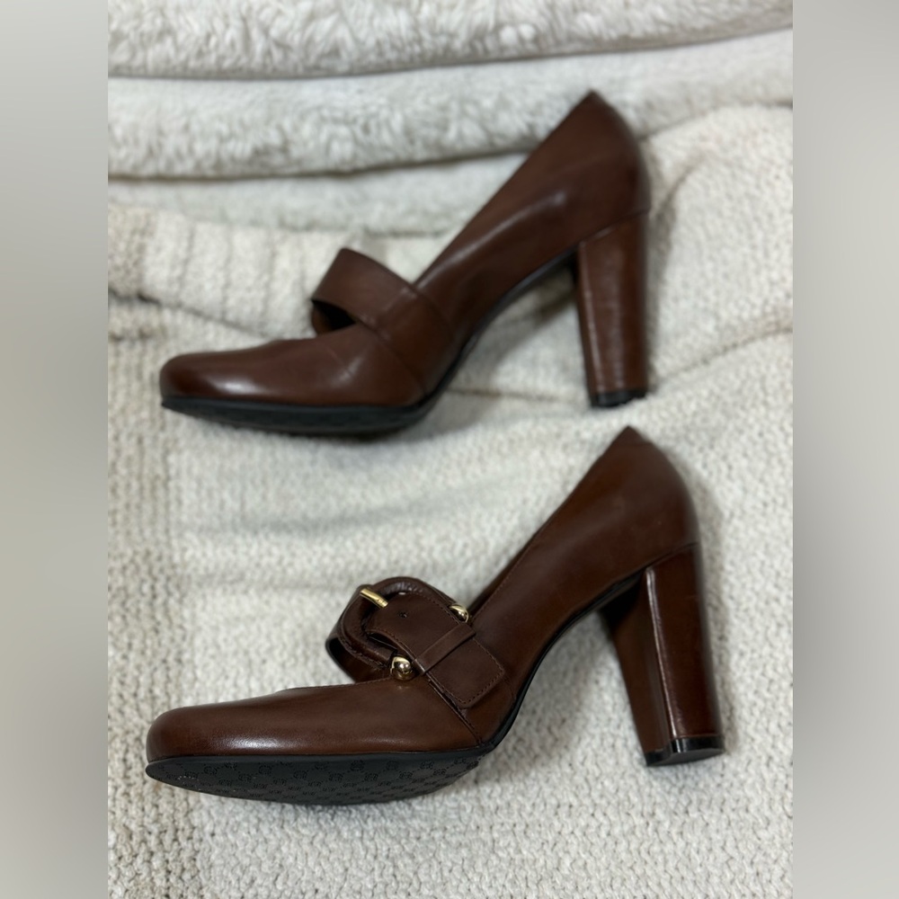 ANTONIO MELANI Chocolate Brown Heels - Picture 2 of 8